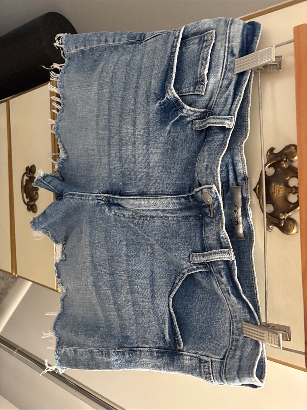 Joe's Jeans Light Blue Frayed Denim Shorts